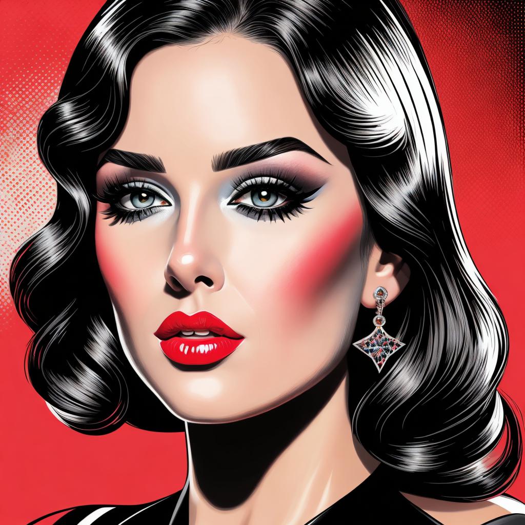 A woman's face in by @ai_generated