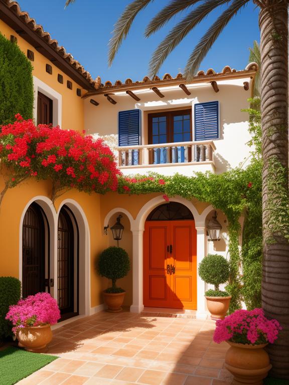 Traditional mediterranean home with by @ai_generated