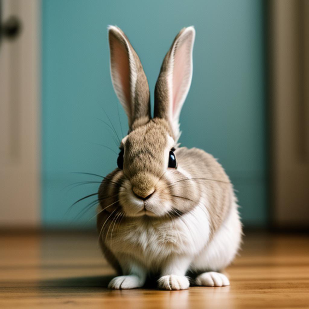Afraid rabbit by @skuvack by @ai_generated