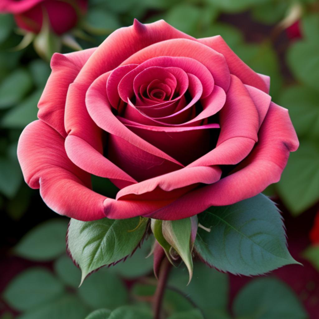 Pirate garden flowers rose by @ai_generated