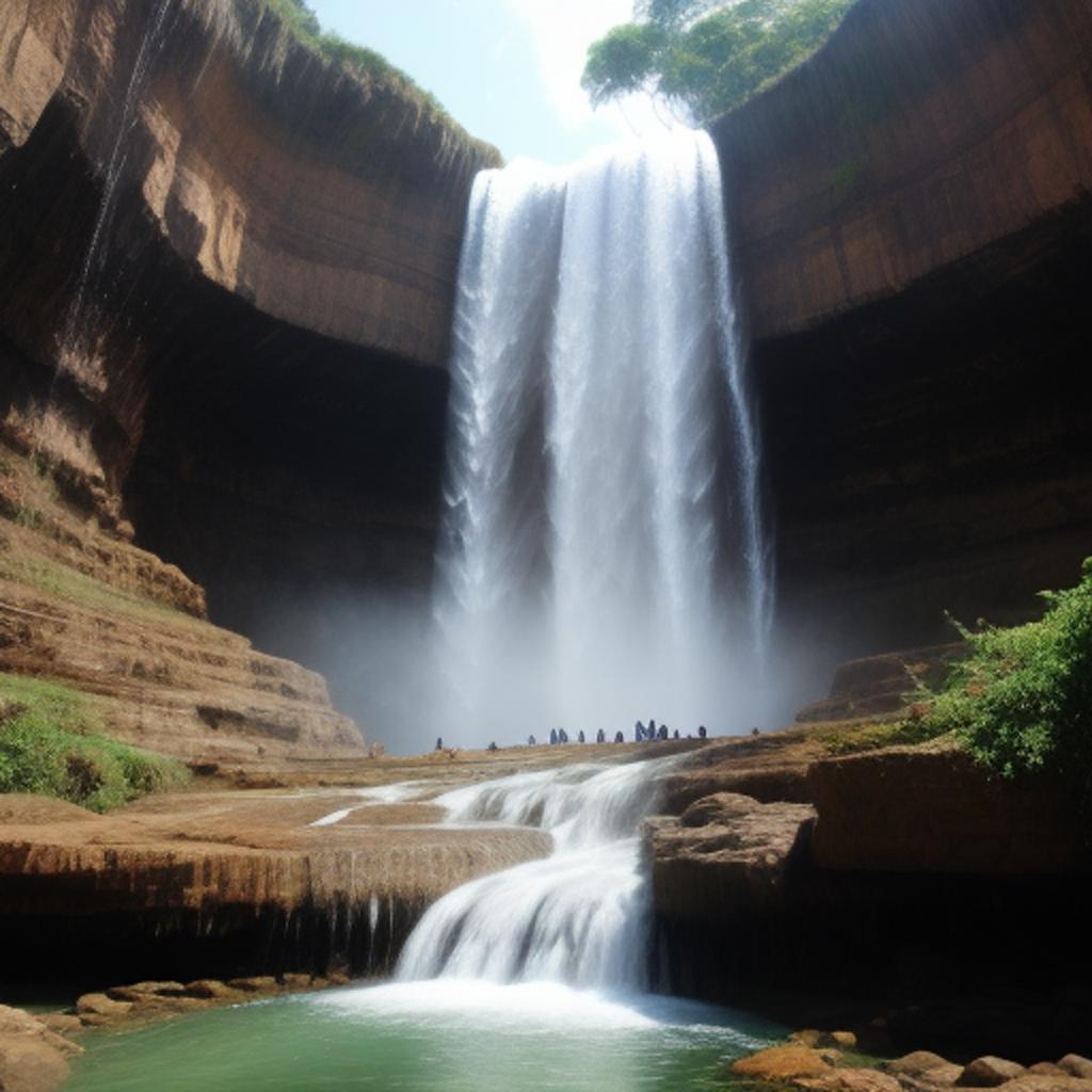 Background, background water fall by @ai_generated