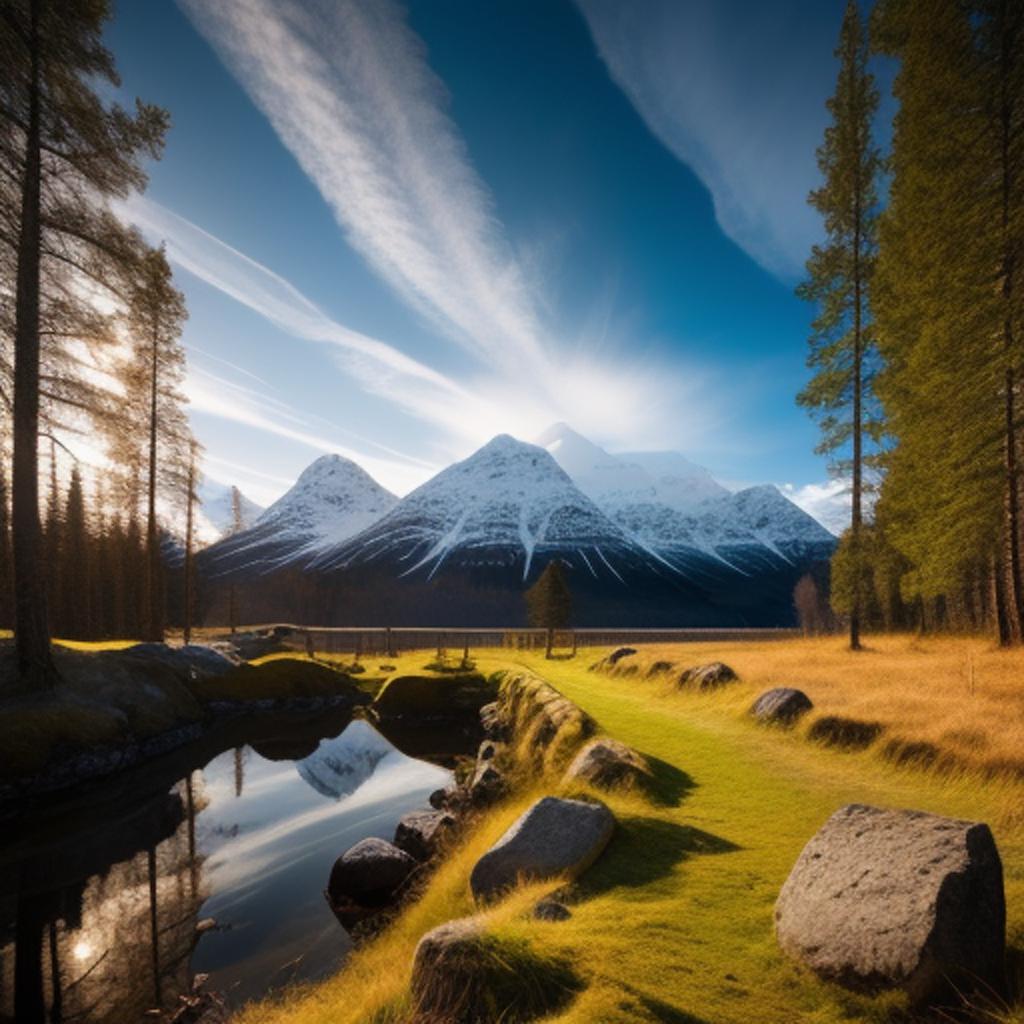 Haz un vikingo nature by @ai_generated