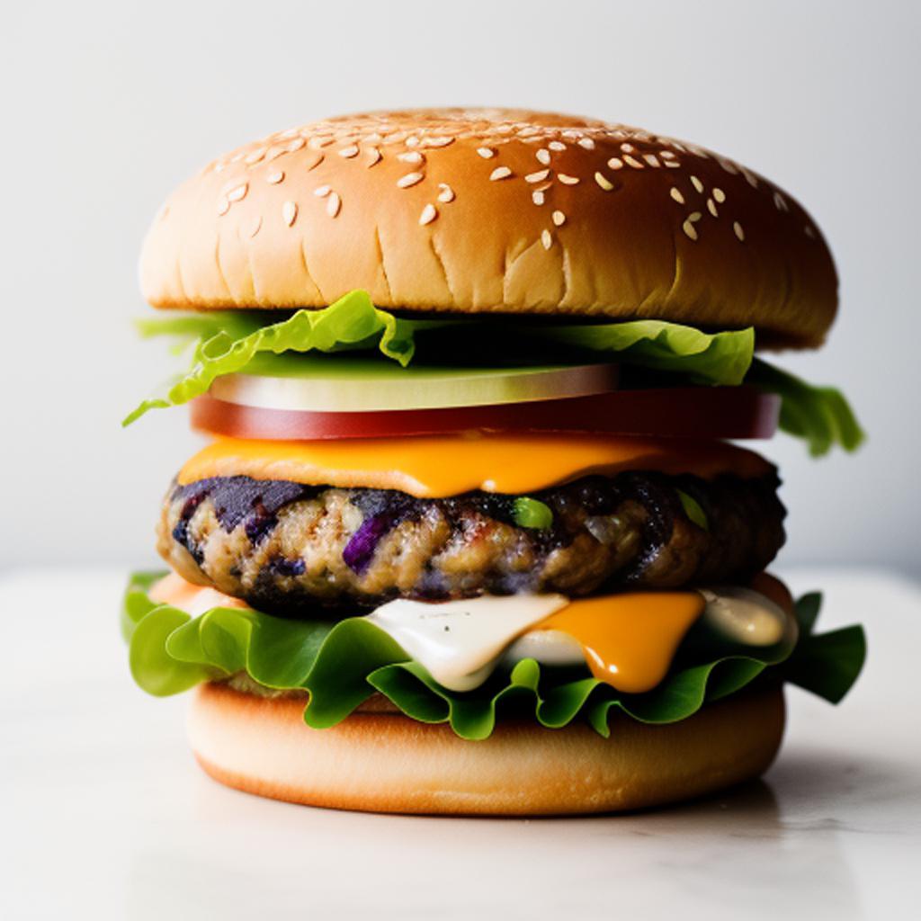Create burger by @zviadsviaze by @ai_generated