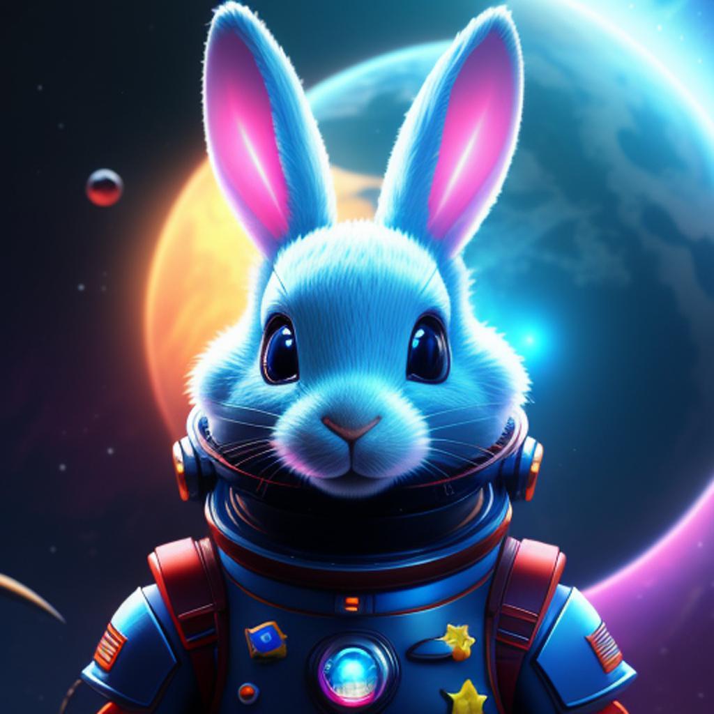 Far future space rabbit by @ai_generated