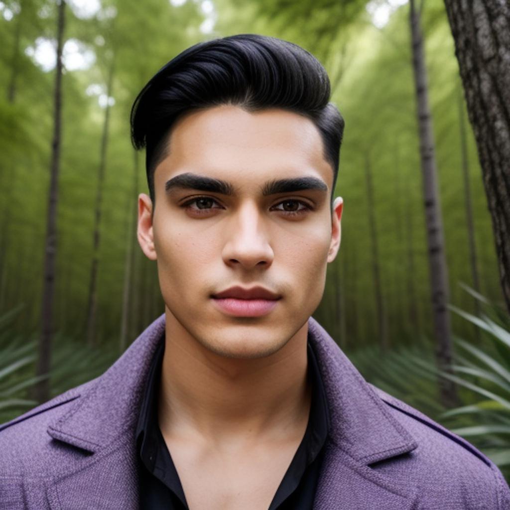Hombre con rostro atractivo. By @ai_generated