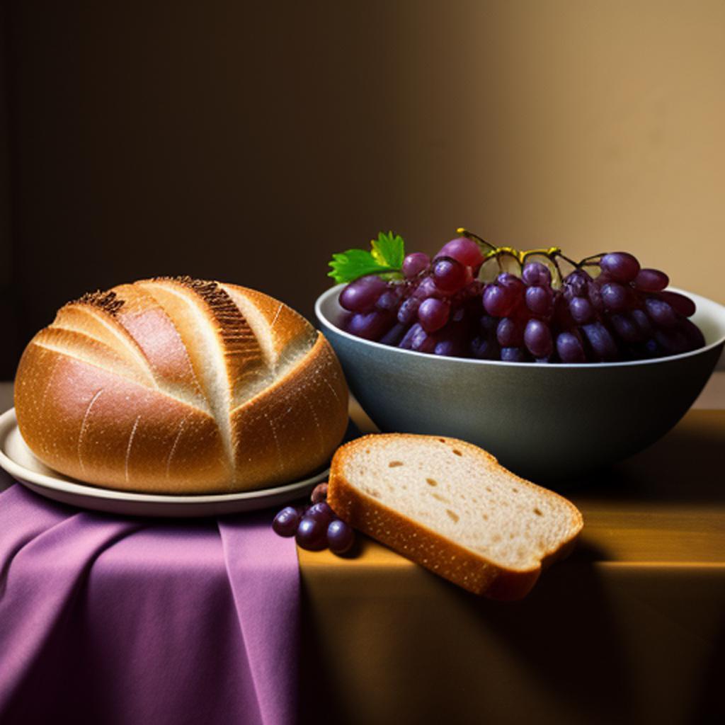 Santa ceia ,uvas e by @ai_generated