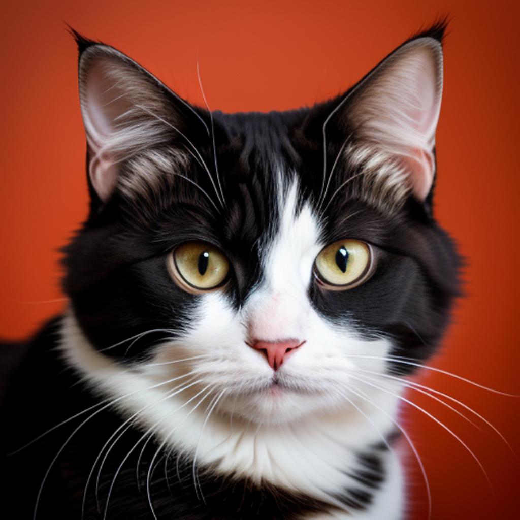 Cat potrait by @ellenaadland by @ai_generated