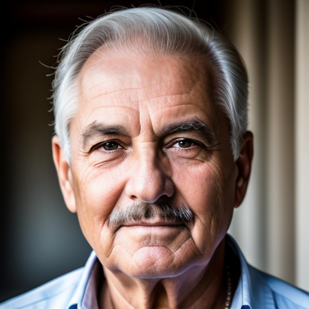 Mężczyzna 55 lat portrait by @ai_generated