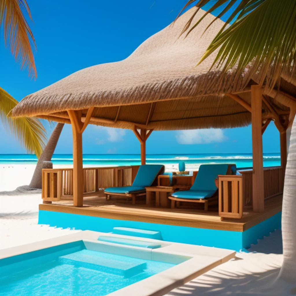 Aruba beach sand ocean by @ai_generated