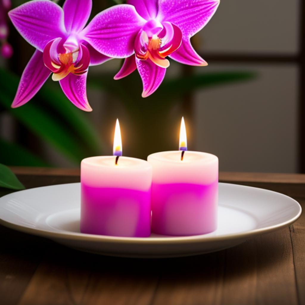 Velas con cuadro de by @ai_generated