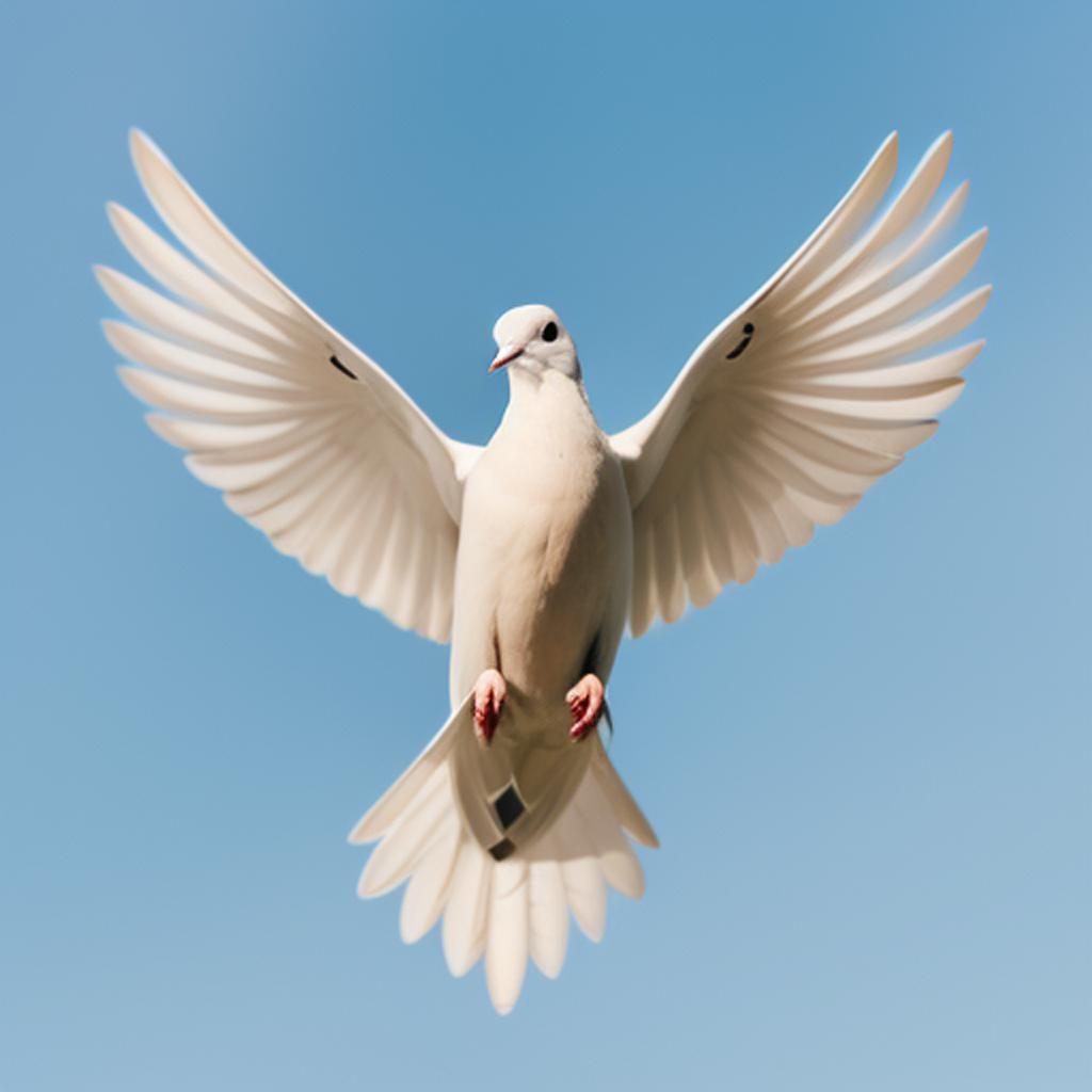 Background, peace with dove by @ai_generated
