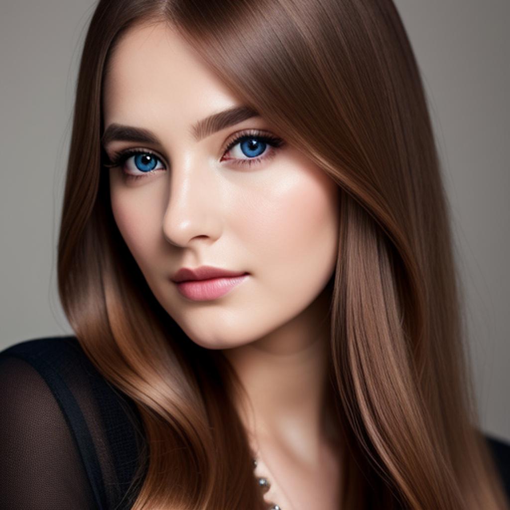 Blone hair portrait photography, by @ai_generated