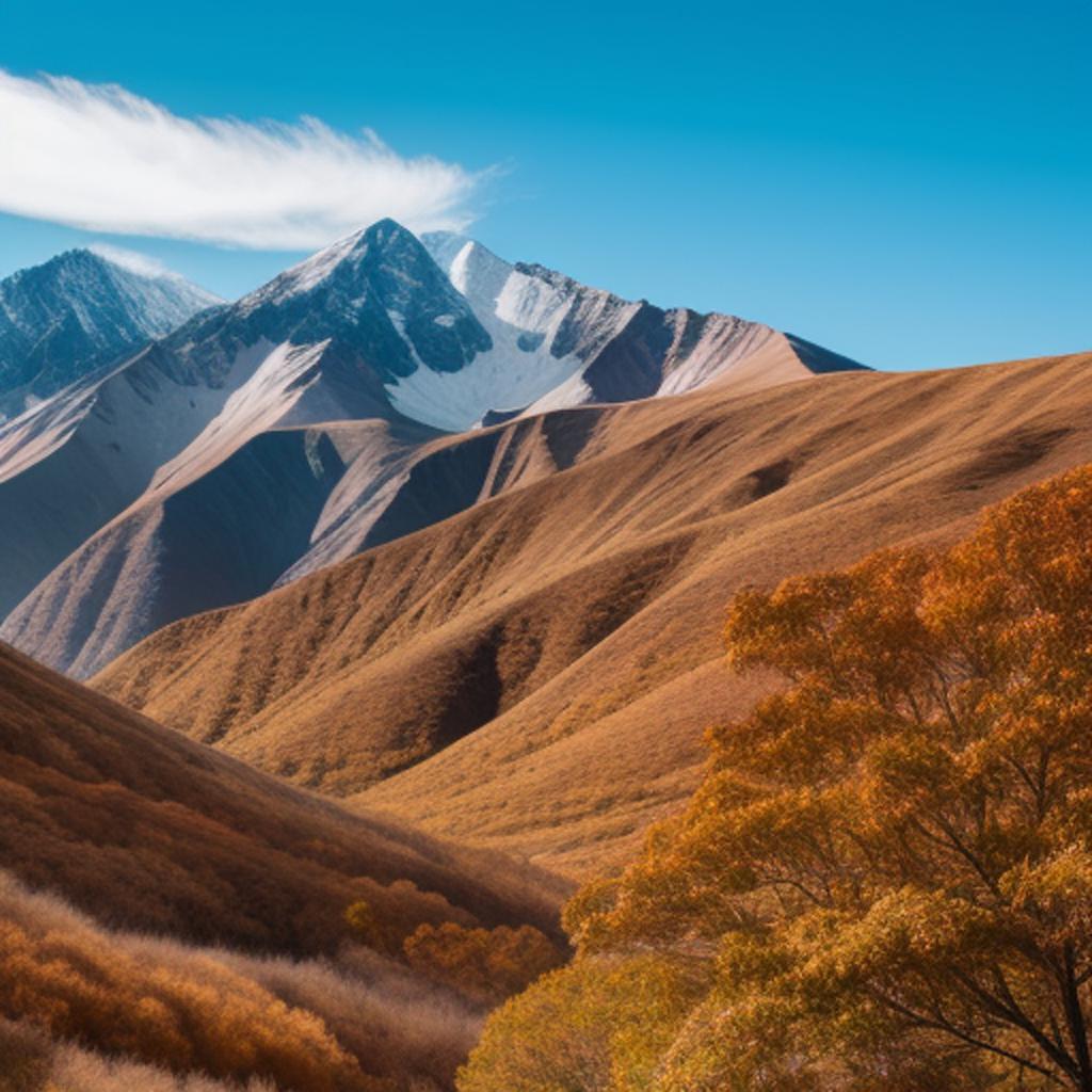 Mountain range brown color by @ai_generated