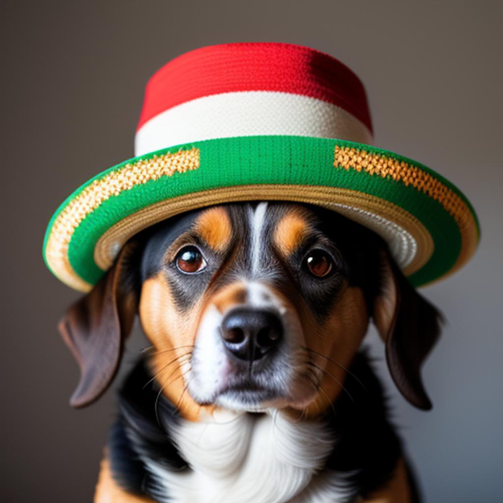 Perro con sombrero mexicano by @ai_generated