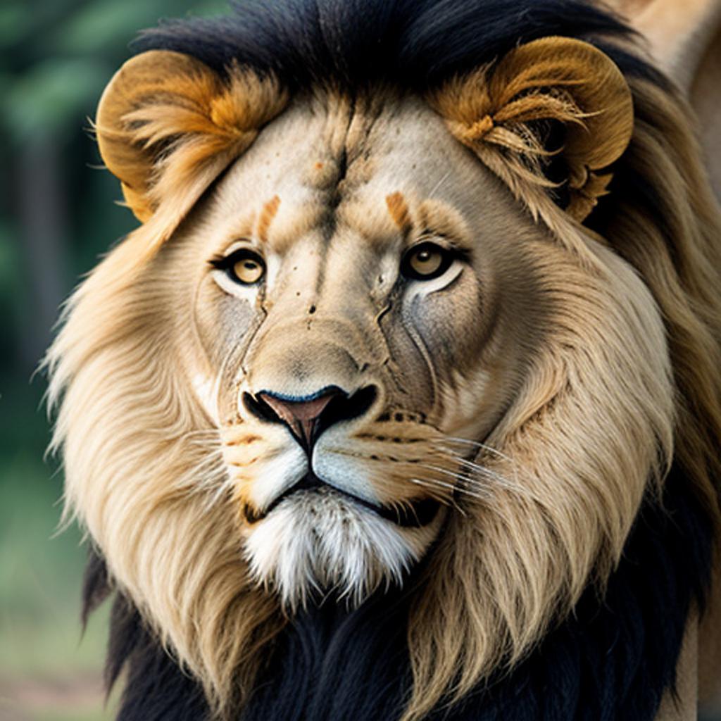 Background, lion by @gmc0voiy by @ai_generated