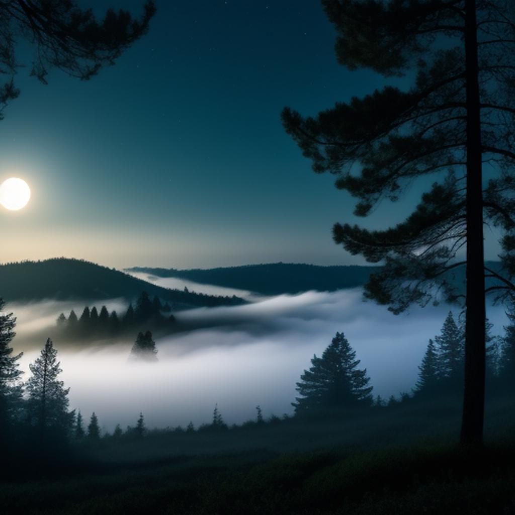 Nebel im wald an by @ai_generated