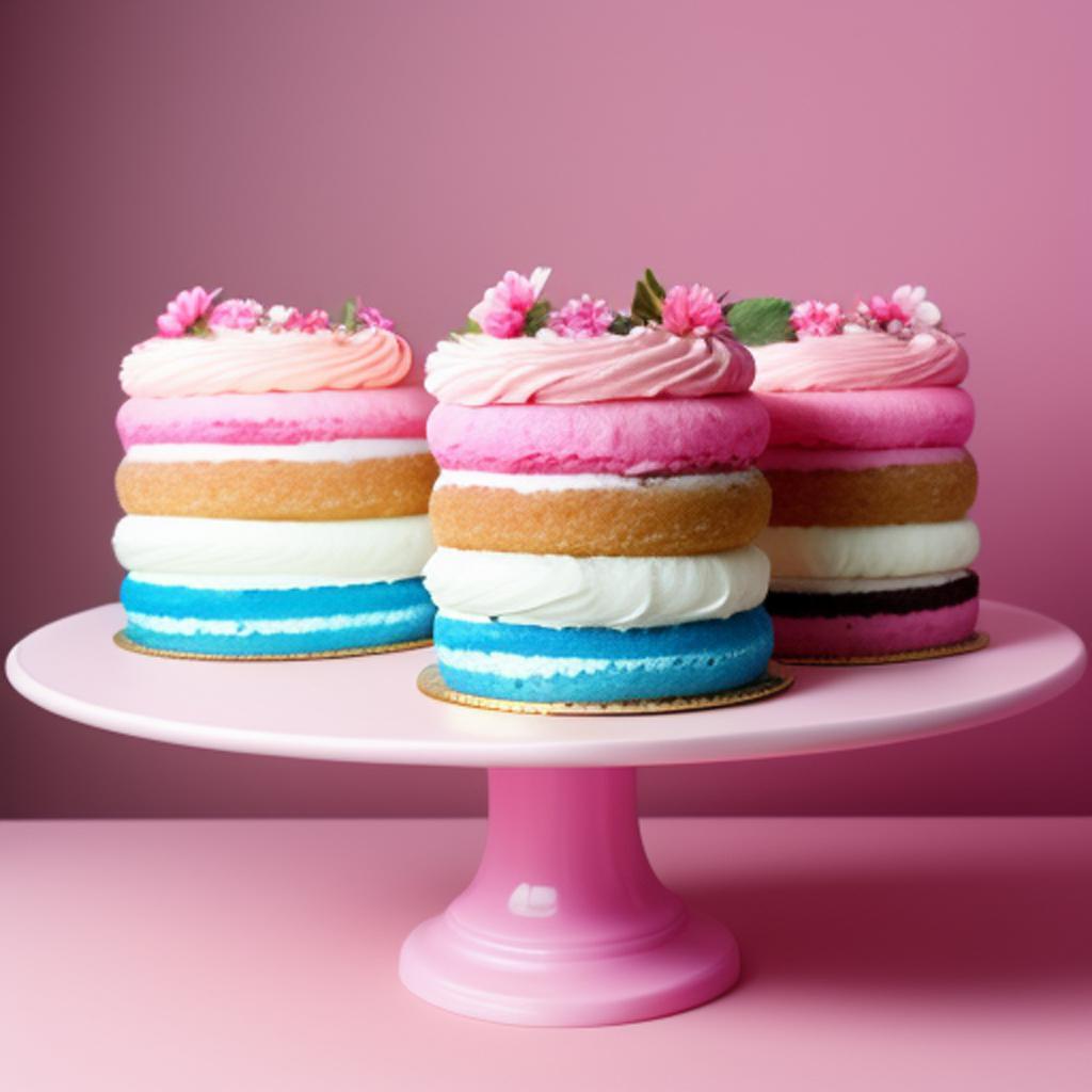 Tres pasteles en vertical by @ai_generated
