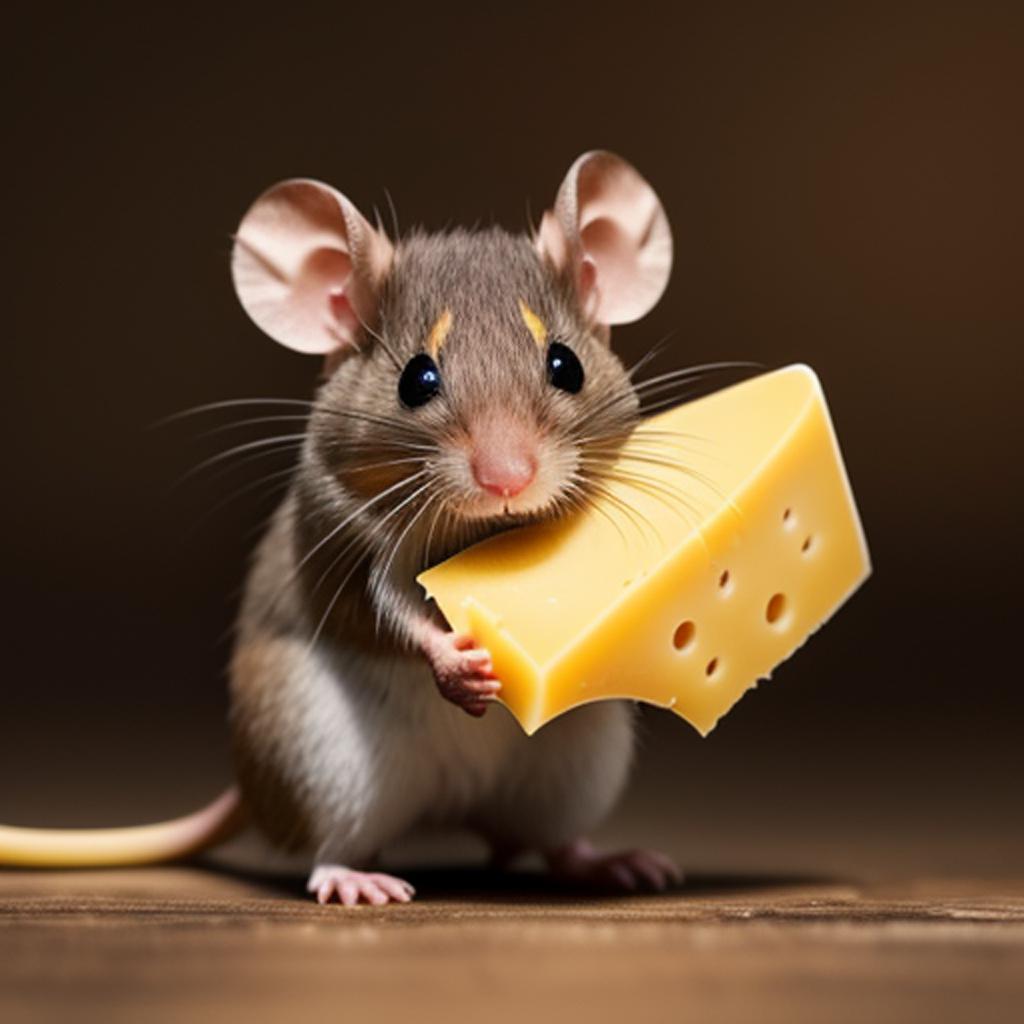Una pequeña ratita marrón by @ai_generated