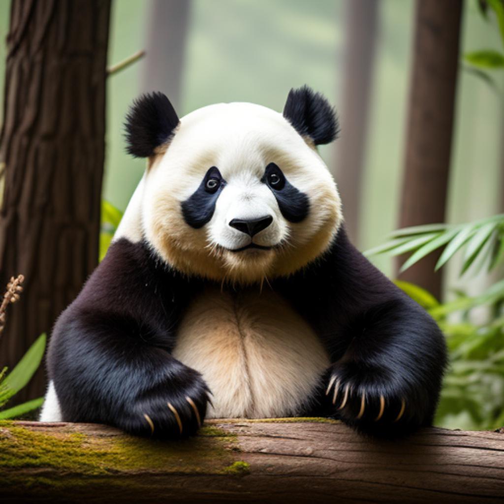 High quality real panda by @ai_generated