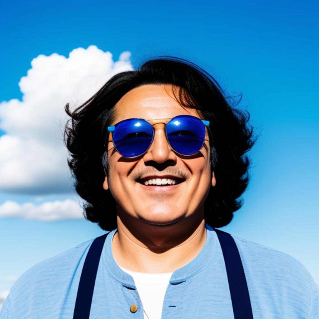Mr. Blue sky sun by @ai_generated
