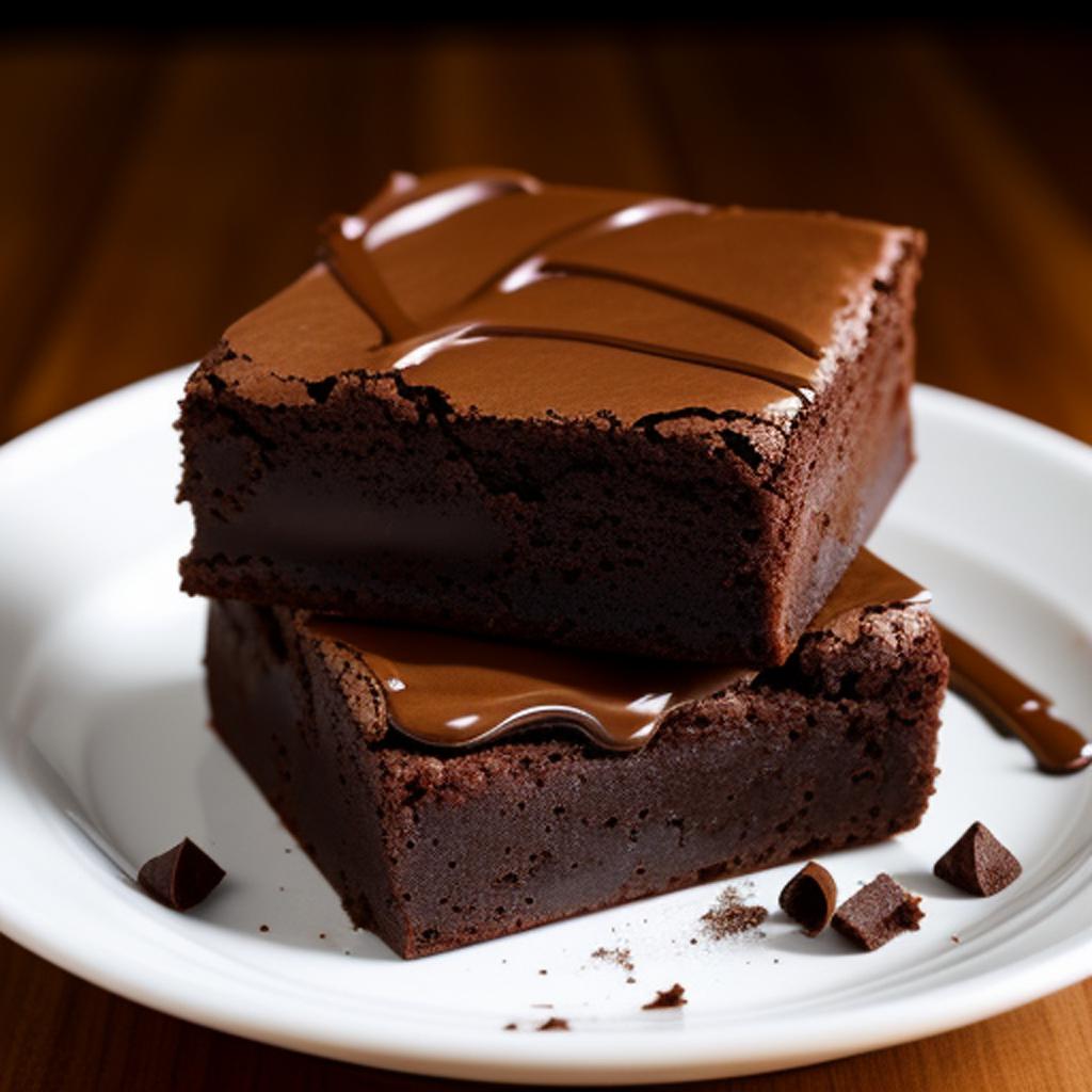 Brownies, derritiendose lentamente by by @ai_generated