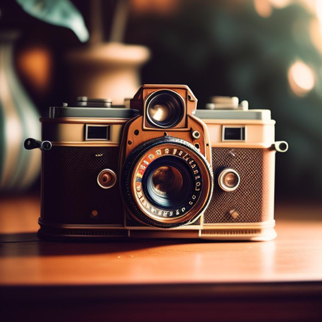 "vintage camera, antique look, by @ai_generated