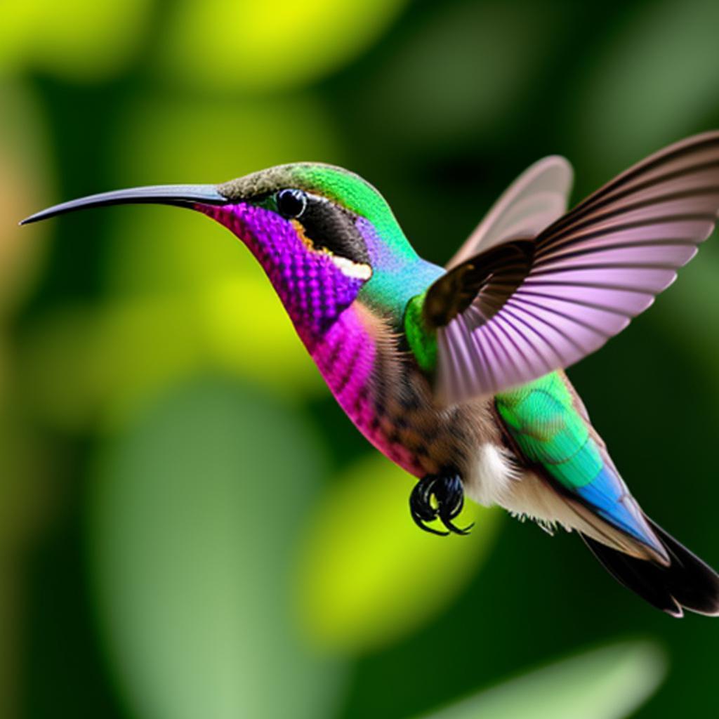Beautiful colourful humming bird by @ai_generated