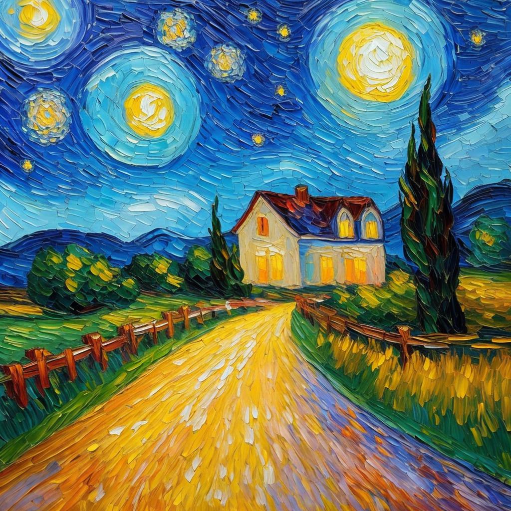 Impressionism, oil painting, van by @ai_generated