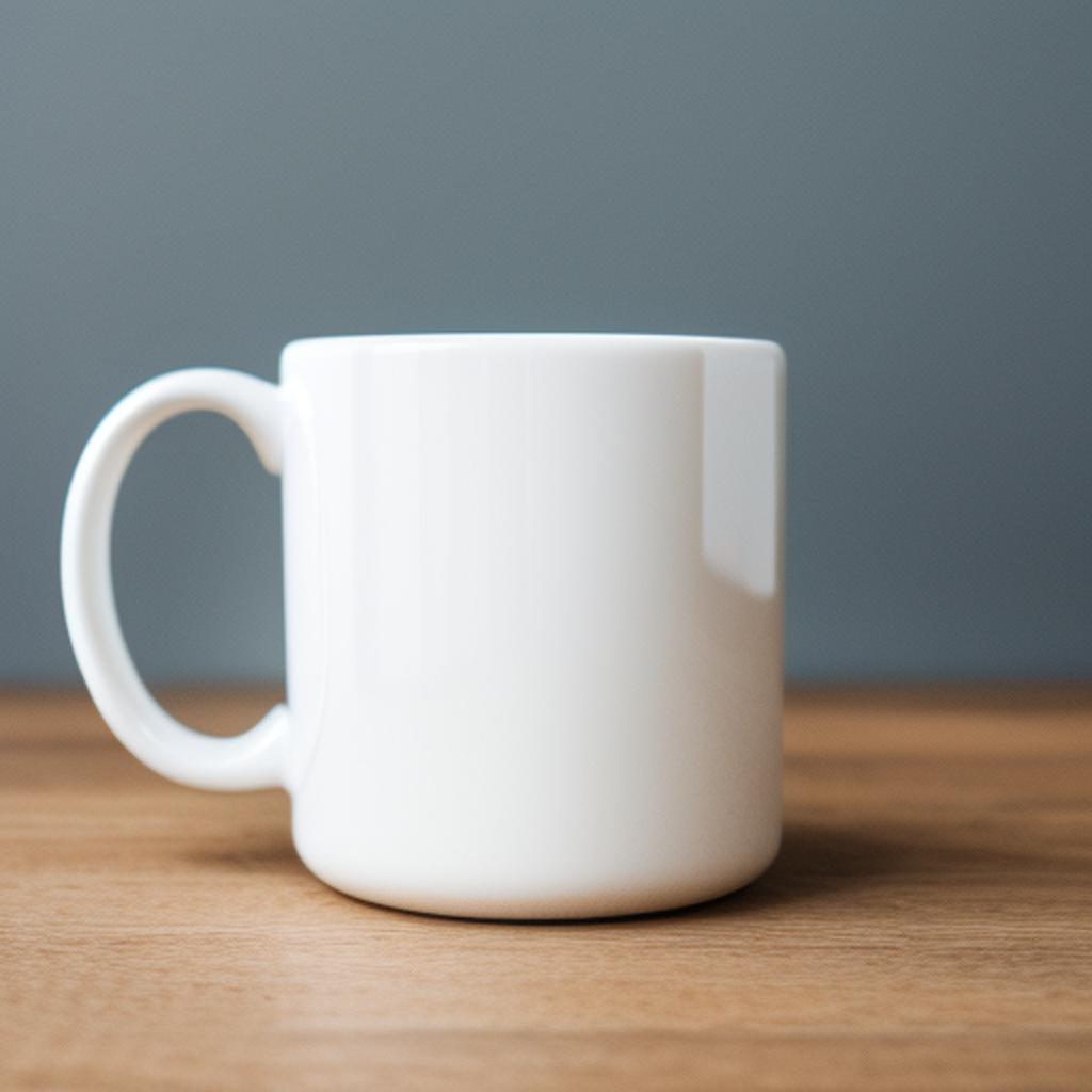 White mug by @97vp03qi by @ai_generated