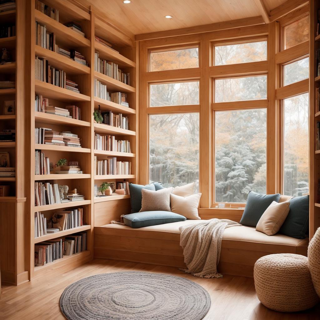 "interior design, cozy reading by @ai_generated
