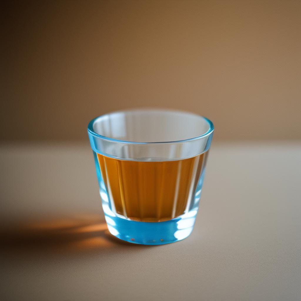 Background, a glass cup by @ai_generated