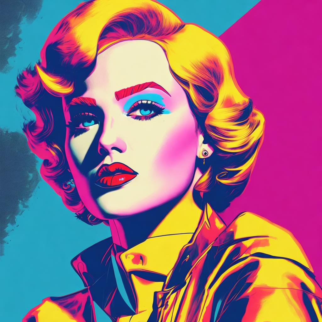 Pop art, andy warhol-inspired, by @ai_generated