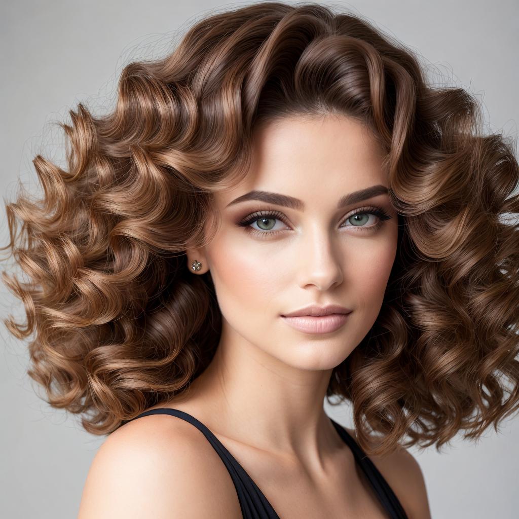 "portrait hair focus, elegant by @ai_generated