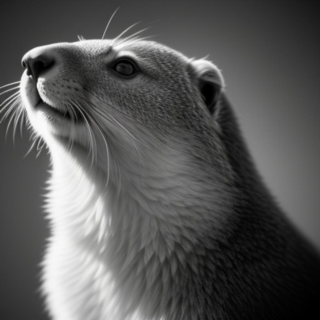 Stand up marmot, minimalist, by @ai_generated