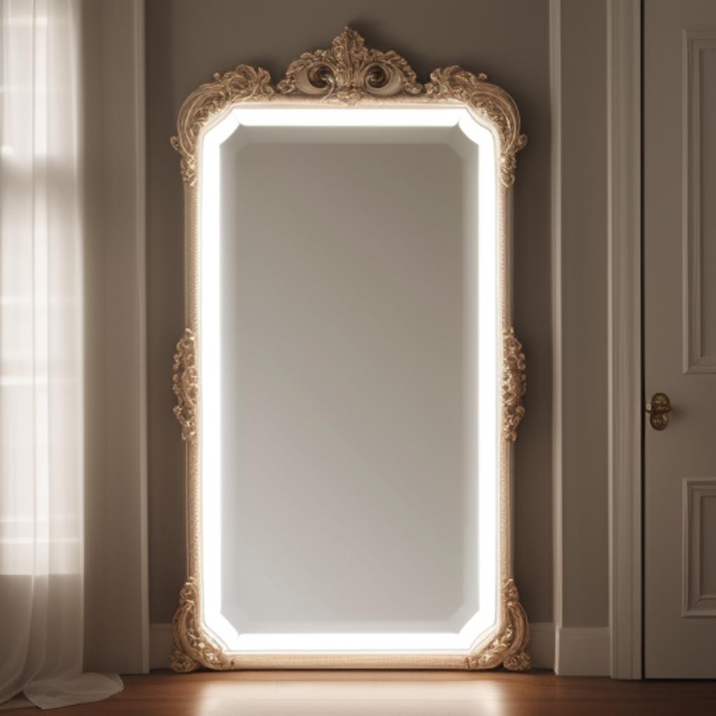 Background, a luxury mirror by @ai_generated