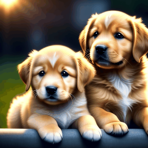 Cute puppy golden retriever by @ai_generated