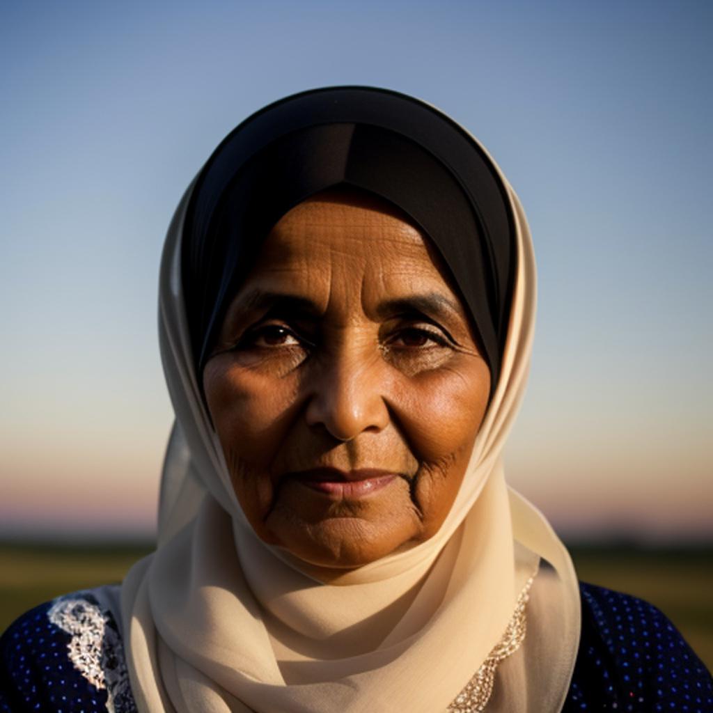 Silhouette of a muslim by @ai_generated