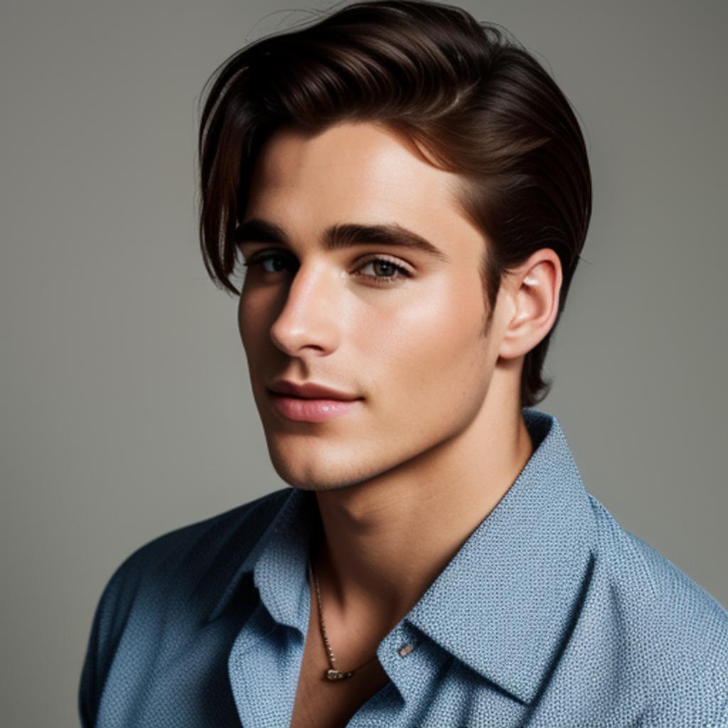 Sweet romantic. Handsome charming by @ai_generated