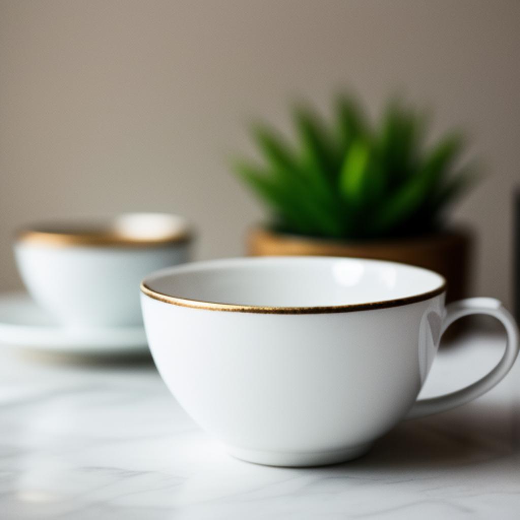 Taza blanca by @yuyi. Rolon by @ai_generated