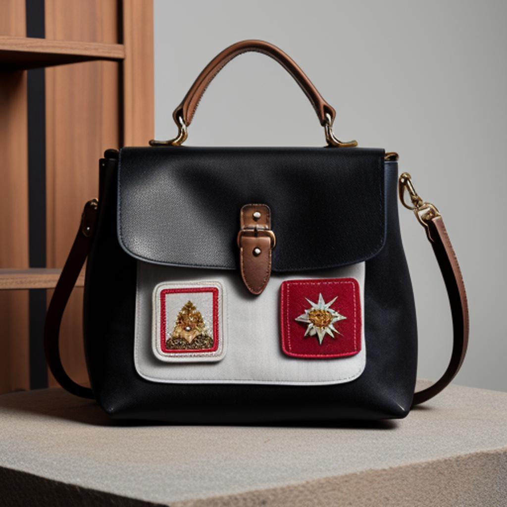 Bolsos hechos de retazos by @ai_generated