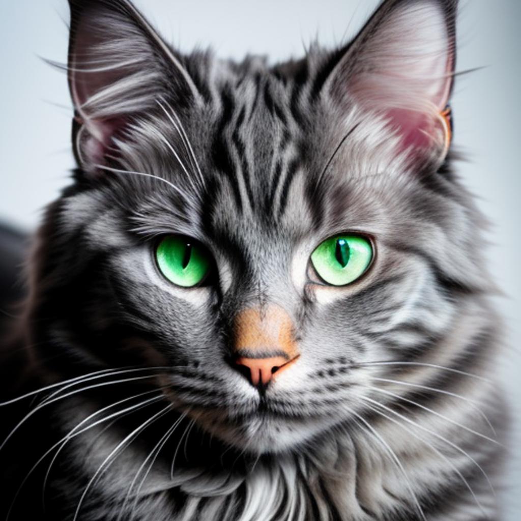 Uno splendido gatto maine by @ai_generated