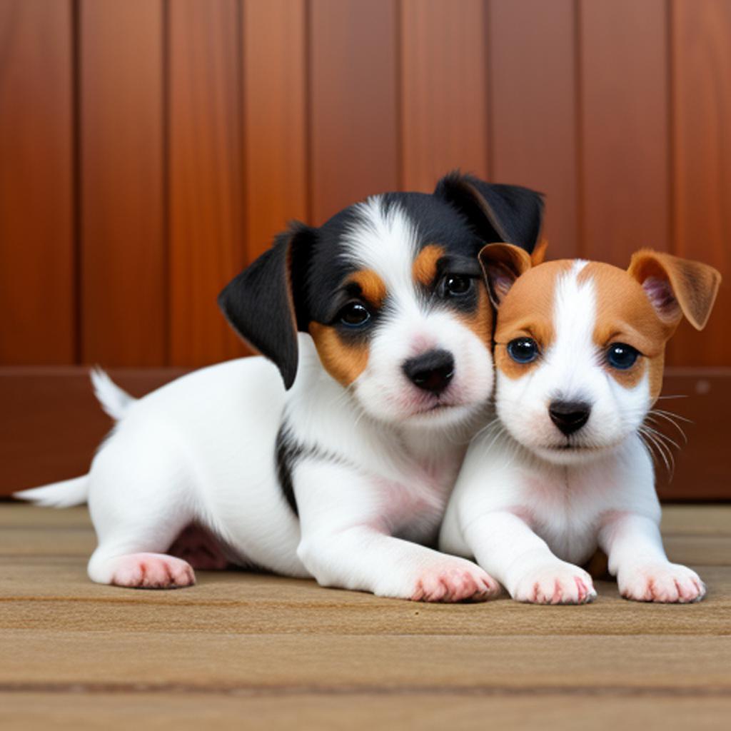 Jack russel terrier with by @ai_generated