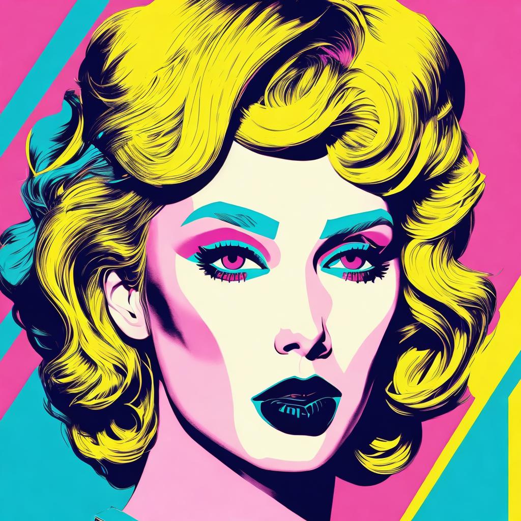 Pop art, illustration-style, andy by @ai_generated