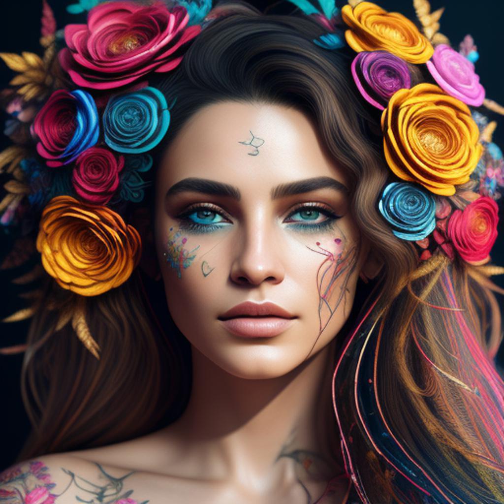 Luzia caldari, carne griffiths, by @ai_generated