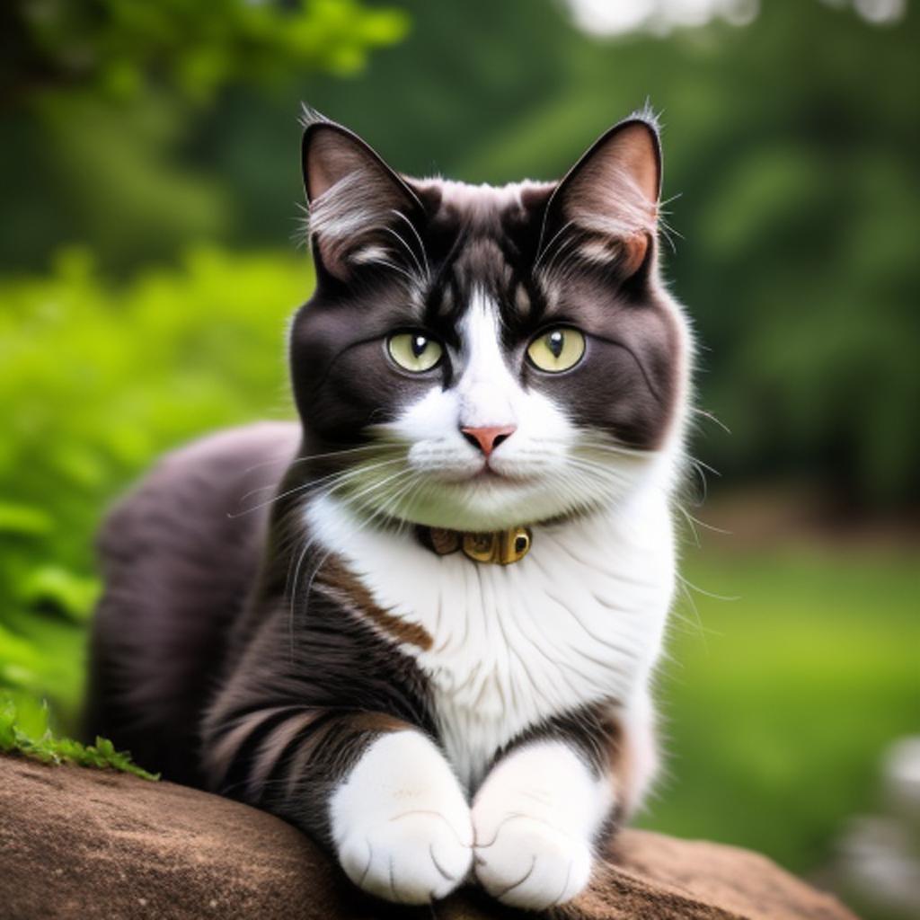 A cat nature photography, by @ai_generated