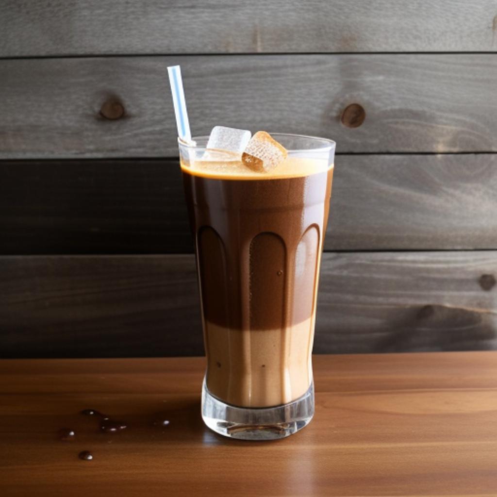 Special cold coffee with by @ai_generated