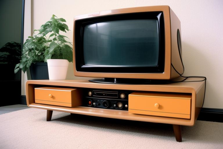 Tv from the 1970s by @ai_generated