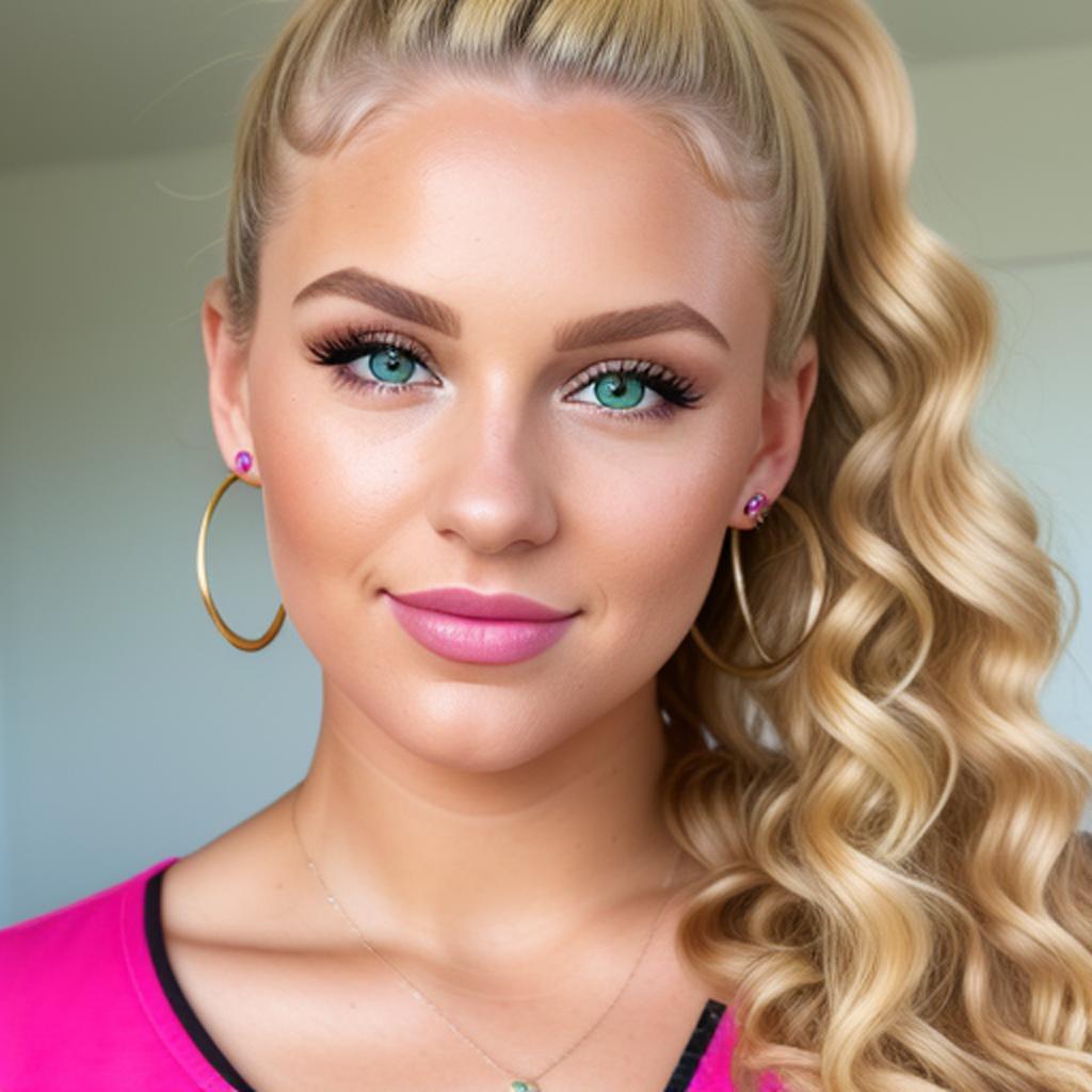 23 year-old. Green-eyed blonde by @ai_generated