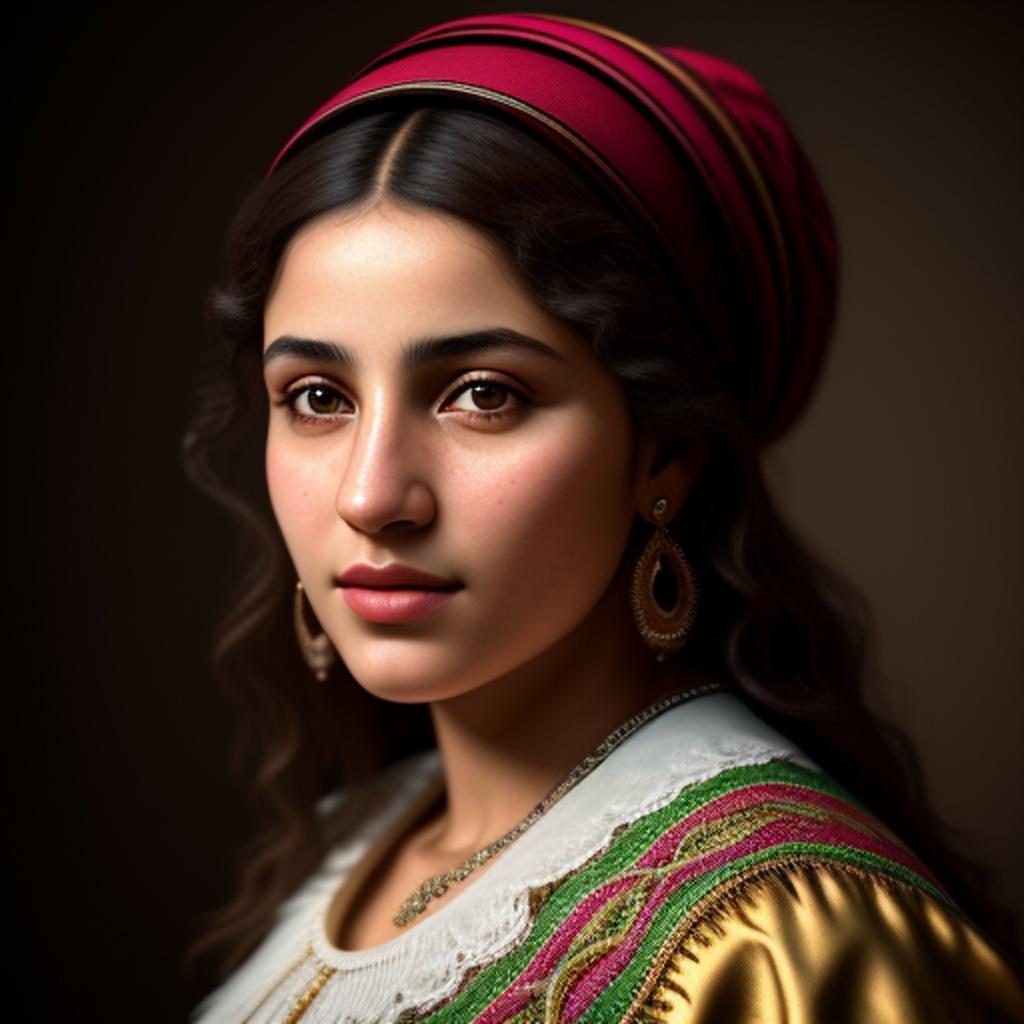 Imagine an algerian girl by @ai_generated