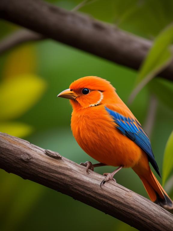 Orange bird hyperrealism, realistic by @ai_generated